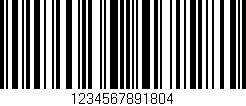 Código de barras (EAN, GTIN, SKU, ISBN): '1234567891804'