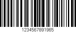 Código de barras (EAN, GTIN, SKU, ISBN): '1234567891965'