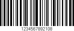 Código de barras (EAN, GTIN, SKU, ISBN): '1234567892108'