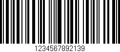 Código de barras (EAN, GTIN, SKU, ISBN): '1234567892139'