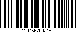 Código de barras (EAN, GTIN, SKU, ISBN): '1234567892153'