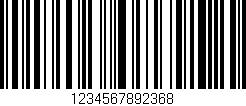 Código de barras (EAN, GTIN, SKU, ISBN): '1234567892368'