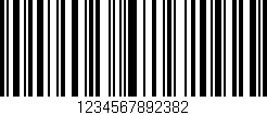 Código de barras (EAN, GTIN, SKU, ISBN): '1234567892382'