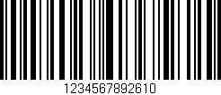 Código de barras (EAN, GTIN, SKU, ISBN): '1234567892610'