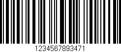 Código de barras (EAN, GTIN, SKU, ISBN): '1234567893471'