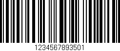Código de barras (EAN, GTIN, SKU, ISBN): '1234567893501'