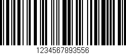 Código de barras (EAN, GTIN, SKU, ISBN): '1234567893556'