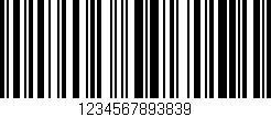Código de barras (EAN, GTIN, SKU, ISBN): '1234567893839'