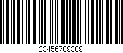 Código de barras (EAN, GTIN, SKU, ISBN): '1234567893891'