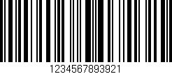 Código de barras (EAN, GTIN, SKU, ISBN): '1234567893921'