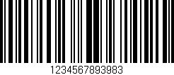 Código de barras (EAN, GTIN, SKU, ISBN): '1234567893983'
