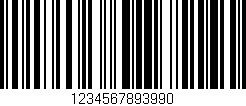 Código de barras (EAN, GTIN, SKU, ISBN): '1234567893990'