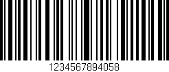Código de barras (EAN, GTIN, SKU, ISBN): '1234567894058'
