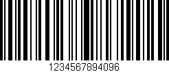 Código de barras (EAN, GTIN, SKU, ISBN): '1234567894096'