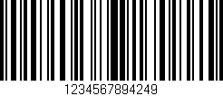 Código de barras (EAN, GTIN, SKU, ISBN): '1234567894249'