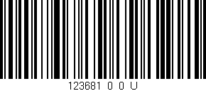 Código de barras (EAN, GTIN, SKU, ISBN): '123681_0_0_U'