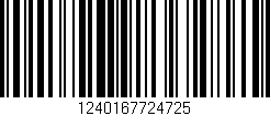 Código de barras (EAN, GTIN, SKU, ISBN): '1240167724725'