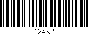 Código de barras (EAN, GTIN, SKU, ISBN): '124K2'