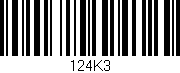 Código de barras (EAN, GTIN, SKU, ISBN): '124K3'