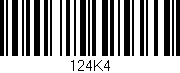 Código de barras (EAN, GTIN, SKU, ISBN): '124K4'