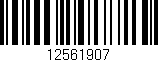 Código de barras (EAN, GTIN, SKU, ISBN): '12561907'