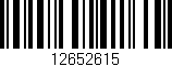 Código de barras (EAN, GTIN, SKU, ISBN): '12652615'