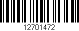 Código de barras (EAN, GTIN, SKU, ISBN): '12701472'
