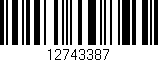 Código de barras (EAN, GTIN, SKU, ISBN): '12743387'