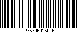 Código de barras (EAN, GTIN, SKU, ISBN): '1275705825046'