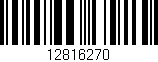 Código de barras (EAN, GTIN, SKU, ISBN): '12816270'