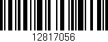 Código de barras (EAN, GTIN, SKU, ISBN): '12817056'