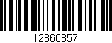 Código de barras (EAN, GTIN, SKU, ISBN): '12860857'