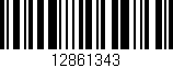 Código de barras (EAN, GTIN, SKU, ISBN): '12861343'