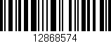 Código de barras (EAN, GTIN, SKU, ISBN): '12868574'