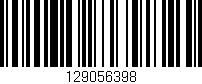 Código de barras (EAN, GTIN, SKU, ISBN): '129056398'