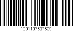 Código de barras (EAN, GTIN, SKU, ISBN): '1291187507539'