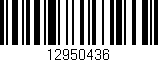 Código de barras (EAN, GTIN, SKU, ISBN): '12950436'