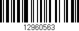 Código de barras (EAN, GTIN, SKU, ISBN): '12960563'