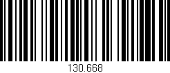 Código de barras (EAN, GTIN, SKU, ISBN): '130.668'