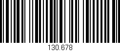 Código de barras (EAN, GTIN, SKU, ISBN): '130.678'