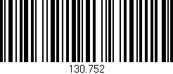 Código de barras (EAN, GTIN, SKU, ISBN): '130.752'