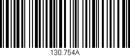 Código de barras (EAN, GTIN, SKU, ISBN): '130.754A'