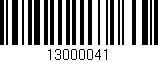 Código de barras (EAN, GTIN, SKU, ISBN): '13000041'
