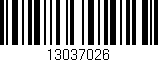 Código de barras (EAN, GTIN, SKU, ISBN): '13037026'