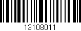 Código de barras (EAN, GTIN, SKU, ISBN): '13108011'