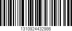 Código de barras (EAN, GTIN, SKU, ISBN): '1310924432986'