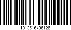 Código de barras (EAN, GTIN, SKU, ISBN): '1313516436126'