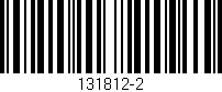 Código de barras (EAN, GTIN, SKU, ISBN): '131812-2'