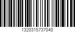 Código de barras (EAN, GTIN, SKU, ISBN): '1320315737040'