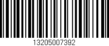 Código de barras (EAN, GTIN, SKU, ISBN): '13205007392'